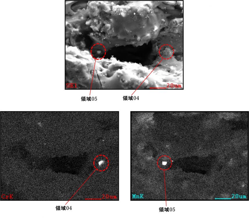図15 2WEL2103B 着目領域04～05の設定(赤破線中心を領域の中心とする)