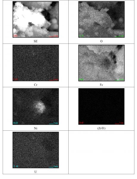 図52 2PEN2103 領域18の拡大SEM-EDSマッピング ※試料からの有意な信号を含まない特性X線像は “※”を付し、括弧書きとした。