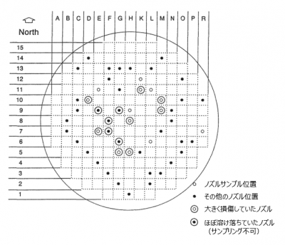 図14　ノズルサンプルの損傷程度マップ [1]